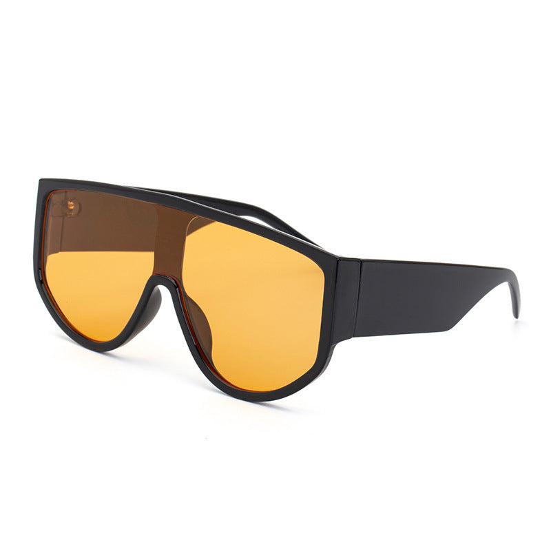 Vintage Oversized One Piece Round Sunglasses