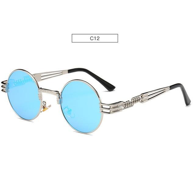 Gold Metal Lennon Round Sunglasses