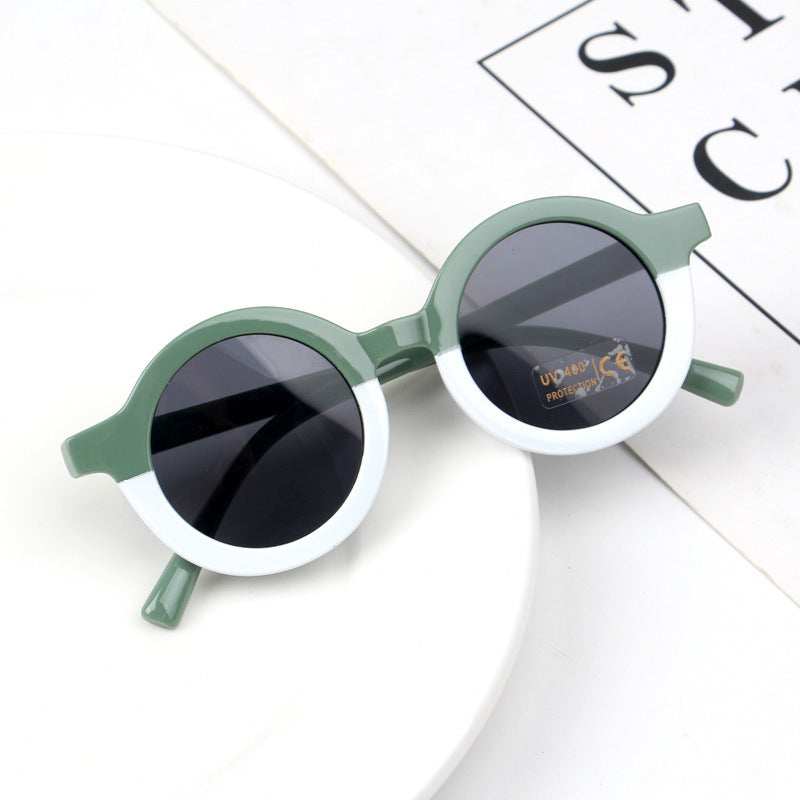 Round Leopard Print Patchwork Shades