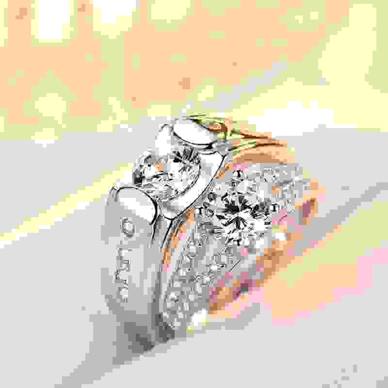 men's silver plated pair rings