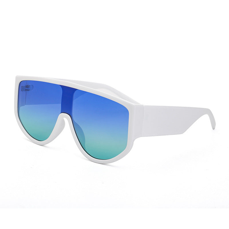 Vintage Oversized One Piece Round Sunglasses