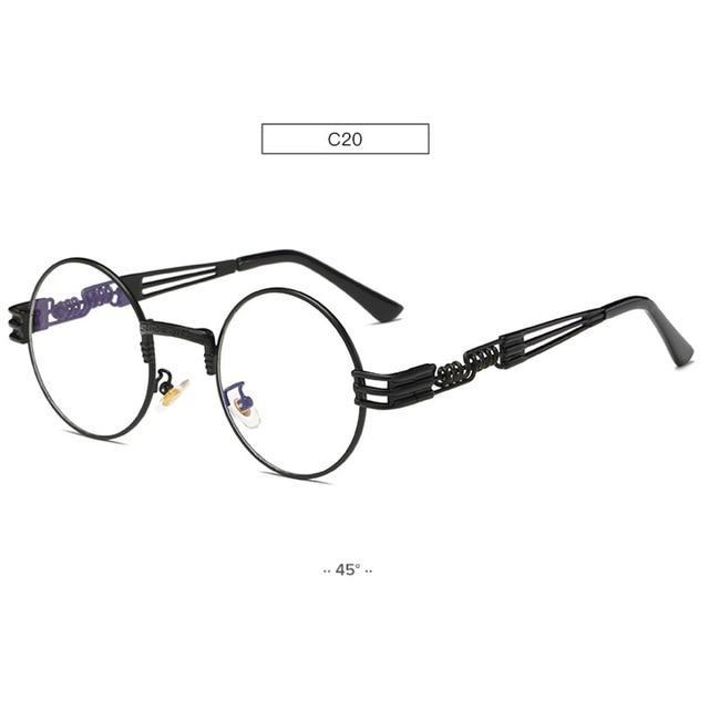 Gold Metal Lennon Round Sunglasses