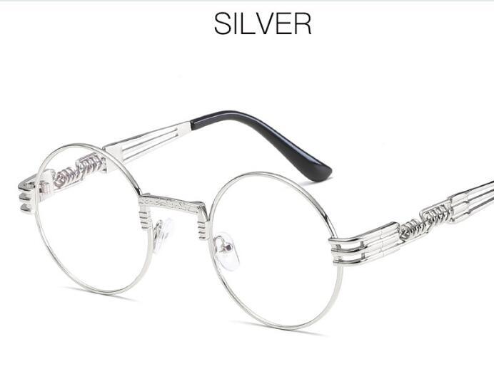 Gold Metal Lennon Round Sunglasses