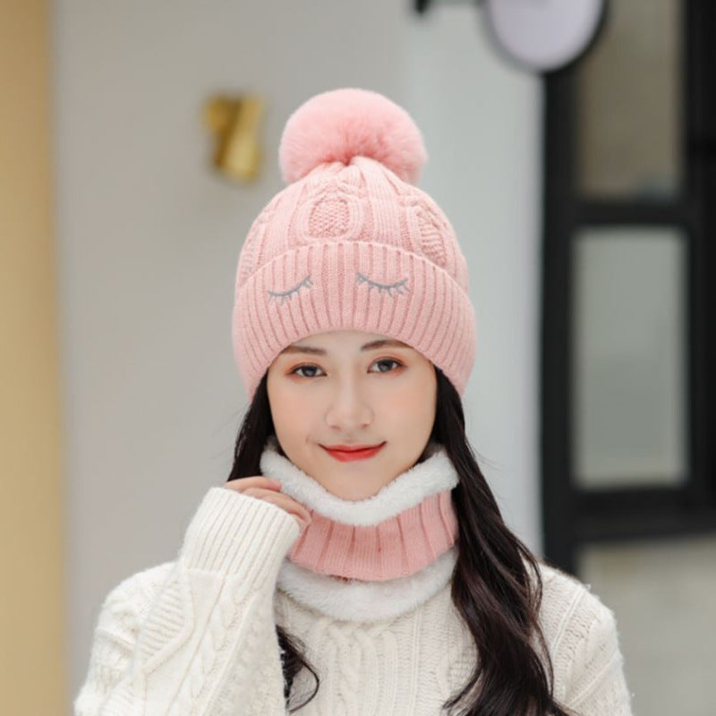 Women's Trendy All-match Knitted Hat Plus Fleece