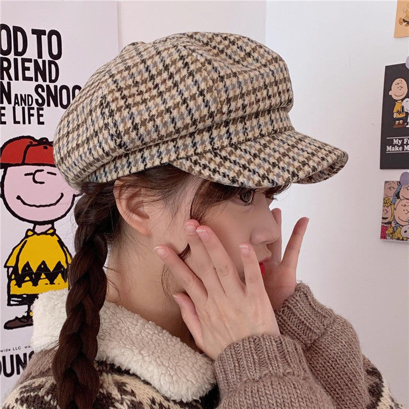 Fashion Painter Hat Trendy Retro British