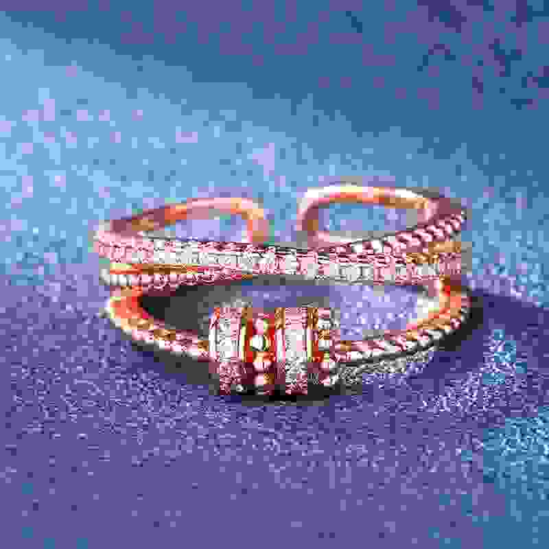 Diamond-studded Rotating Rings