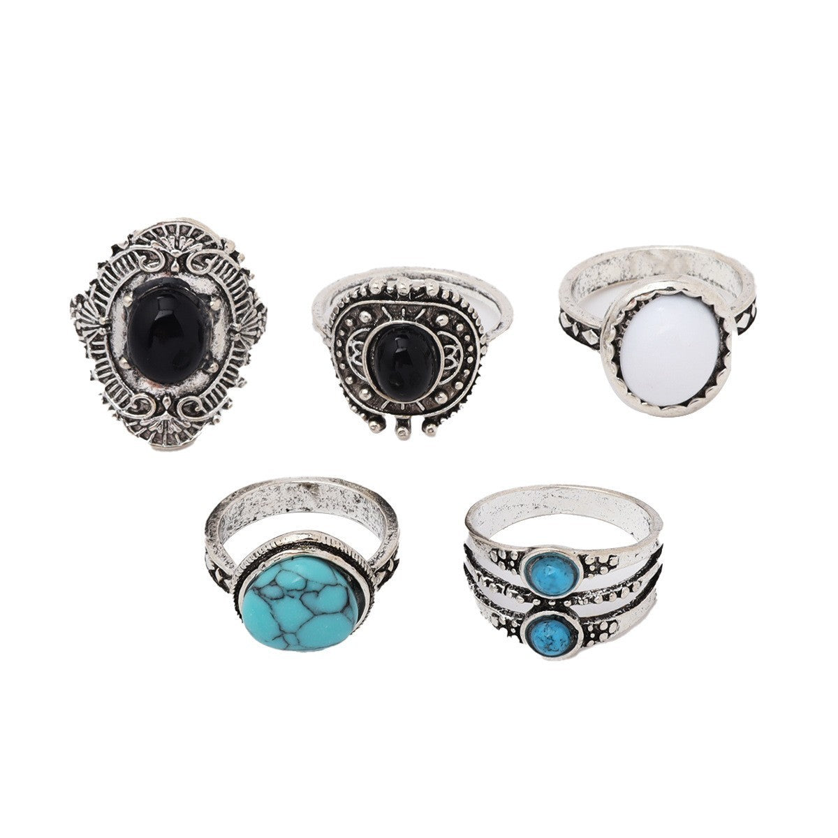 5-piece Set Of Joint Rings And Rings
