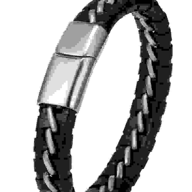 Woven leather bracelets for men
