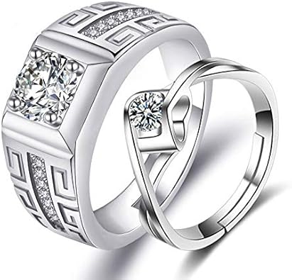 Men's And Women's Tail Rings Heart-shaped Couple Rings