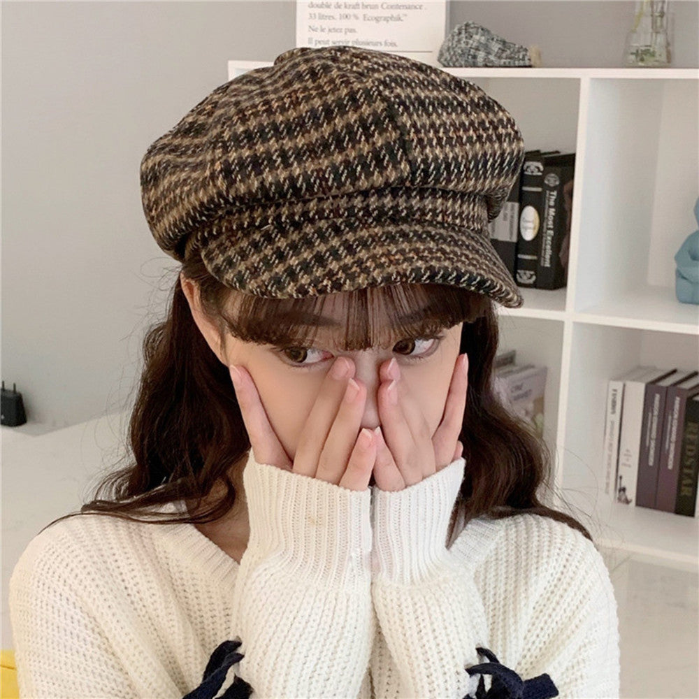 Fashion Painter Hat Trendy Retro British