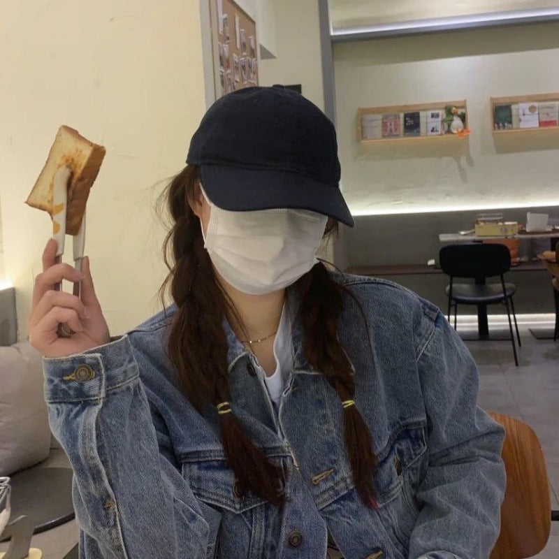 Hat Female Trendy Student Minimalist Sun Protection