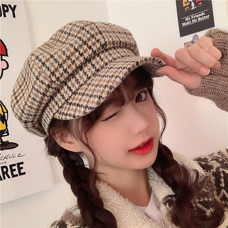 Fashion Painter Hat Trendy Retro British