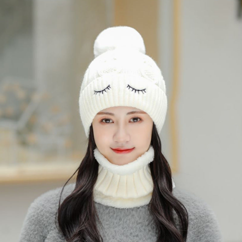 Women's Trendy All-match Knitted Hat Plus Fleece